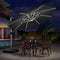 Clearance - PURPLE LEAF OPEN BOX Round Outdoor Umbrellas with Lights