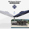 PURPLE LEAF Square Cantilever Umbrella with Base, Outdoor Umbrellas with Lights