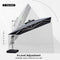 PURPLE LEAF Square Cantilever Umbrella with Base, Outdoor Umbrellas with Lights