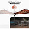 PURPLE LEAF Round Cantilever Umbrella with Base, Outdoor Umbrellas with Lights