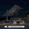 PURPLE LEAF Square Cantilever Umbrella with Base, Outdoor Umbrellas with Lights