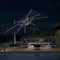 Clearance - PURPLE LEAF OPEN BOX Square Outdoor Umbrellas with Lights