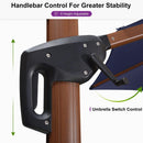 Clearance - PURPLE LEAF OPEN BOX Rectangular Patio Cantilever Umbrella