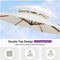 PURPLE LEAF Outdoor Garden Umbrella with Base, Cantilever Umbrellas in Wood Color