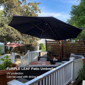 Wood-Grain Aluminum Patio Umbrella (10-13 ft) Wood-Grain Aluminum Patio Umbrella (10-13 ft)