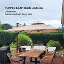 Clearance - PURPLE LEAF OPEN BOX Rectangular Patio Cantilever Umbrella