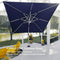 PURPLE LEAF Double Top 9 / 10 / 11 / 12 ft Square Outdoor Umbrellas with Lights