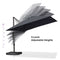 PURPLE LEAF Affordable Patio Umbrella with Base, Square and Rectangular Outdoor Umbrella