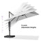 PURPLE LEAF Affordable Patio Umbrella with Base, Square and Rectangular Outdoor Umbrella