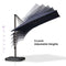 PURPLE LEAF Affordable Patio Umbrella with Base, Square and Rectangular Outdoor Umbrella
