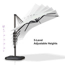 PURPLE LEAF Affordable Patio Umbrella with Base, Square and Rectangular Outdoor Umbrella