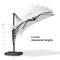 PURPLE LEAF Affordable Patio Umbrella with Base, Square and Rectangular Outdoor Umbrella