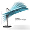PURPLE LEAF Affordable Patio Umbrella with Base, Square and Rectangular Outdoor Umbrella