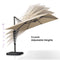 PURPLE LEAF Affordable Patio Umbrella with Base, Square and Rectangular Outdoor Umbrella