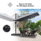 PURPLE LEAF Affordable Patio Umbrella with Base, Square and Rectangular Outdoor Umbrella