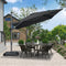 PURPLE LEAF Affordable Patio Umbrella with Base, Square and Rectangular Outdoor Umbrella
