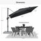 PURPLE LEAF Affordable Patio Umbrella with Base, Square and Rectangular Outdoor Umbrella
