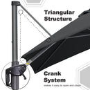 PURPLE LEAF Affordable Patio Umbrella with Base, Square and Rectangular Outdoor Umbrella