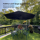 【Outdoor Idea】PURPLE LEAF Patio Umbrellas, Outdoor Patio Umbrella with Base, Navy