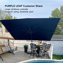 Clearance - PURPLE LEAF OPEN BOX Affordable Cantilever Umbrella for Patio