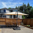 Clearance - PURPLE LEAF OPEN BOX Affordable Cantilever Umbrella for Patio