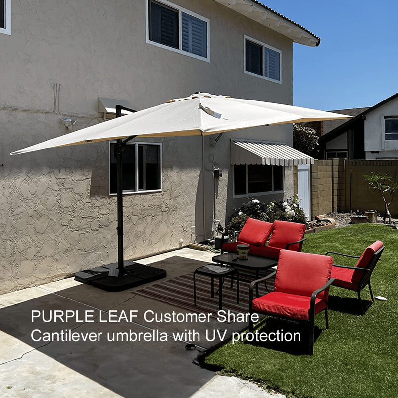 Clearance - PURPLE LEAF OPEN BOX Affordable Cantilever Umbrella for Patio