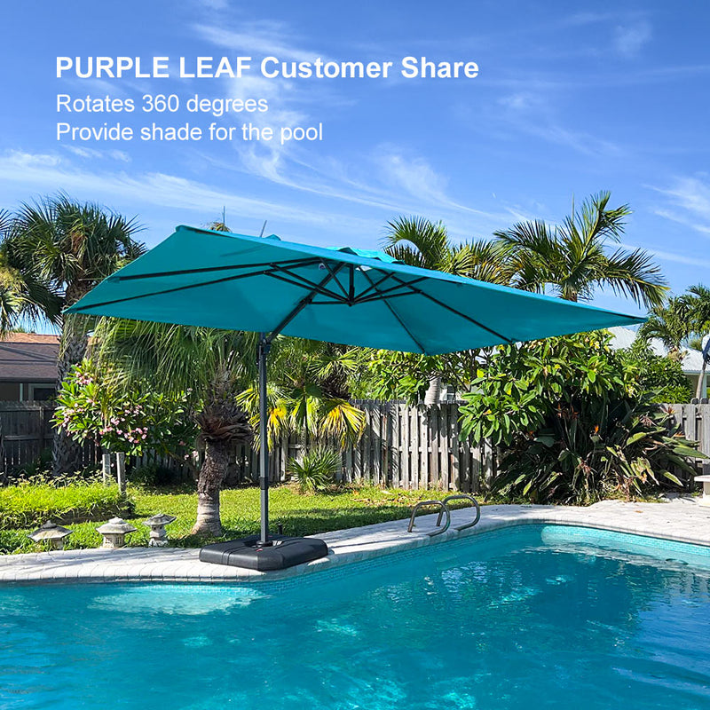 Clearance - PURPLE LEAF OPEN BOX Affordable Cantilever Umbrella for Patio