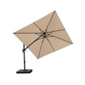PURPLE LEAF Affordable Patio Umbrella Swivel Left-Right Tiliting Cantilever Umbrella