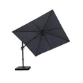 PURPLE LEAF Affordable Patio Umbrella Swivel Left-Right Tiliting Cantilever Umbrella