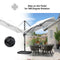 PURPLE LEAF Affordable Patio Umbrella with Base, Square and Rectangular Outdoor Umbrella