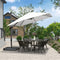 PURPLE LEAF Affordable Patio Umbrella with Base, Square and Rectangular Outdoor Umbrella