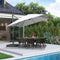 PURPLE LEAF Affordable Patio Umbrella with Base, Square and Rectangular Outdoor Umbrella