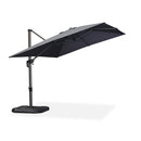 PURPLE LEAF Economical Square Outdoor Patio Umbrella Rectangle Cantilever Umbrella