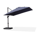 PURPLE LEAF Economical Square Outdoor Patio Umbrella Rectangle Cantilever Umbrella