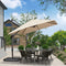 PURPLE LEAF Affordable Patio Umbrella with Base, Square and Rectangular Outdoor Umbrella