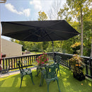 PURPLE LEAF Economical 10 / 11 ft Patio Offset Umbrellas