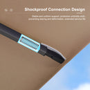 PURPLE LEAF Cantilever Patio Umbrella Gray Pole Outdoor Umbrella with UV Protection