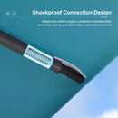 PURPLE LEAF Cantilever Patio Umbrella Gray Pole Outdoor Umbrella with UV Protection