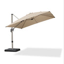PURPLE LEAF Hailar Deluxe Outdoor Patio Umbrella Aluminum Cantilever Umbrellas