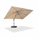 PURPLE LEAF Hailar Deluxe Outdoor Patio Umbrella Aluminum Cantilever Umbrellas
