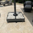 PURPLE LEAF Patio Umbrella Base with Wheels 1100Lbs ZY04BSWK-500