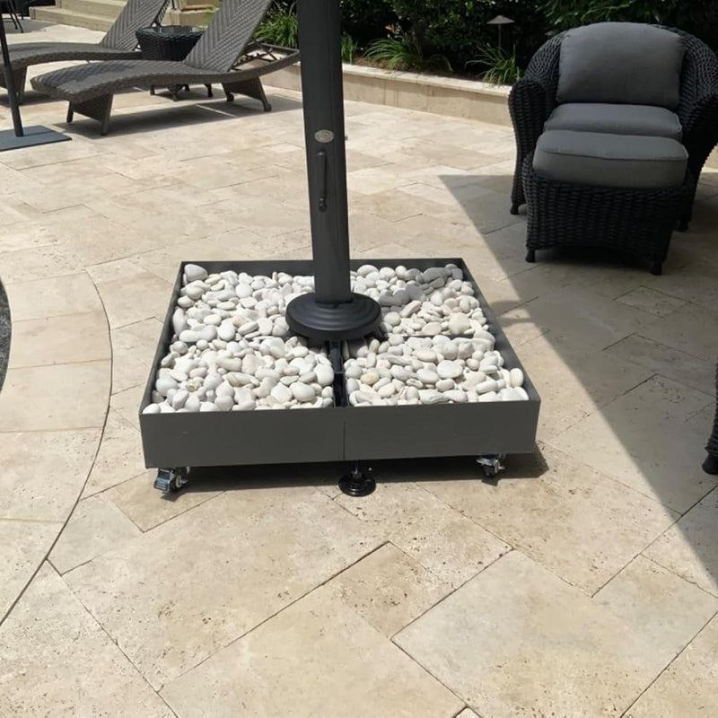 PURPLE LEAF Patio Umbrella Base with Wheels 1100Lbs ZY04BSWK-500