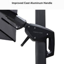 Clearance - PURPLE LEAF OPEN BOX Square Tiltable Patio Umbrella with Lights