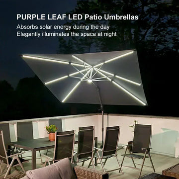 10 ft. patio umbrella PURPLE LEAF 10ft Cantilever with LED Lights, 360° Swivel and Tilt Lb. Test:100 lb. Killerbody Iron Man MK5 Umbrella base not included BOA SNOWBOARD BOOTS