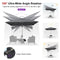 PURPLE LEAF Deluxe Left-Right Tilting Patio Umbrella Outdoor Swivel Cantilever Umbrellas