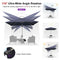 PURPLE LEAF Deluxe Left-Right Tilting Patio Umbrella Outdoor Swivel Cantilever Umbrellas