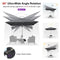PURPLE LEAF Deluxe Left-Right Tilting Patio Umbrella Outdoor Swivel Cantilever Umbrellas