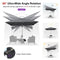 PURPLE LEAF Deluxe Left-Right Tilting Patio Umbrella Outdoor Swivel Cantilever Umbrellas