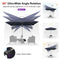 PURPLE LEAF Deluxe Left-Right Tilting Patio Umbrella Outdoor Swivel Cantilever Umbrellas