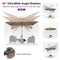 PURPLE LEAF Deluxe Left-Right Tilting Patio Umbrella Outdoor Swivel Cantilever Umbrellas